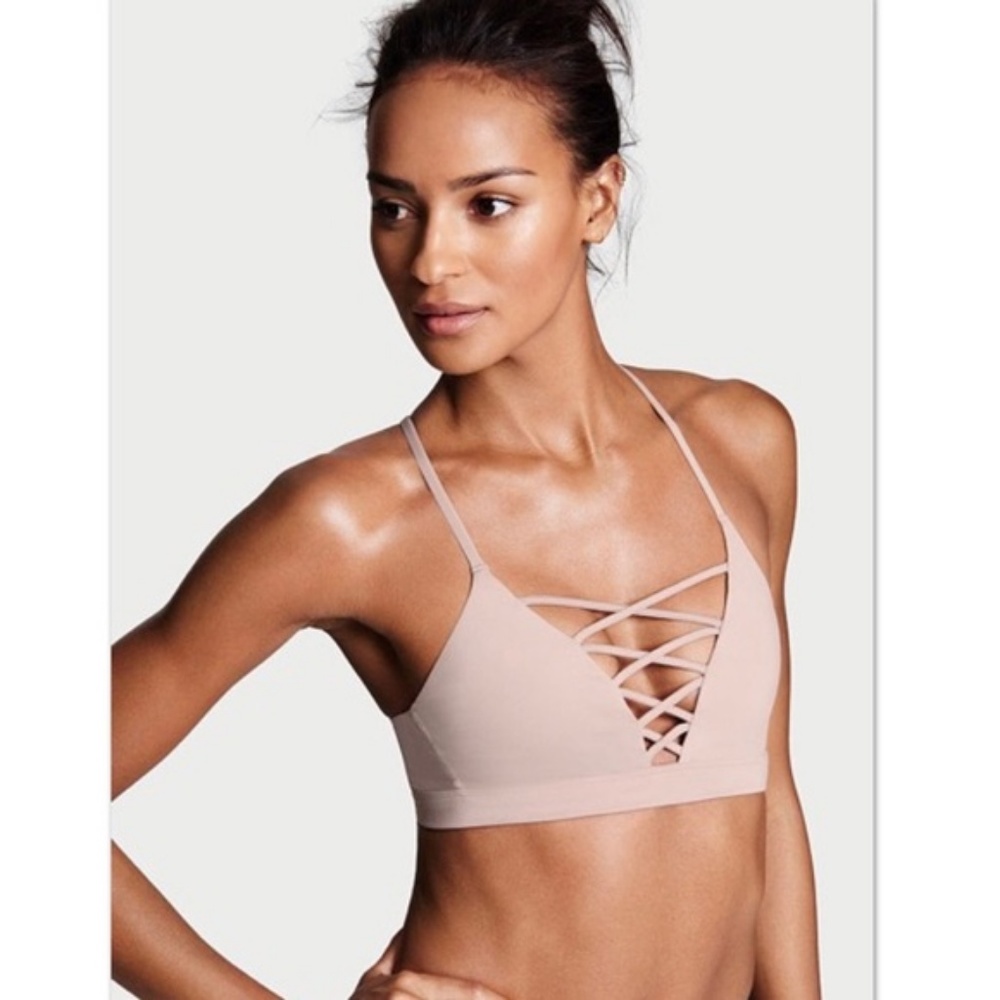 Victoria Secret Lace up Criss Cross Sports Bra